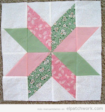 Flor estrella patchwork 2