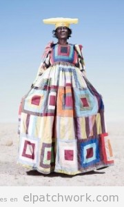 Vestido patchwork tribu Herero en Namibia
