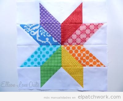 Flor estrella patchwork 3