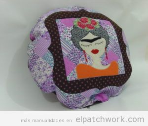 Cojín patchwork Frida Kahlo 2