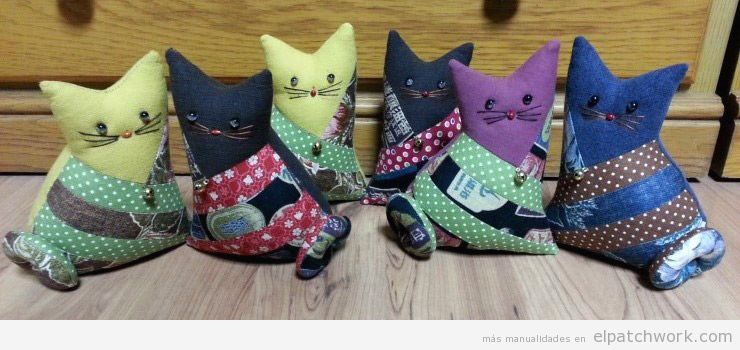 Resultado de imagen de gatos patchwork PATRONES