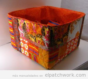 Cajas y cestos de patchwork