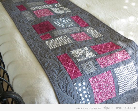 Manta patchwork camino de cama